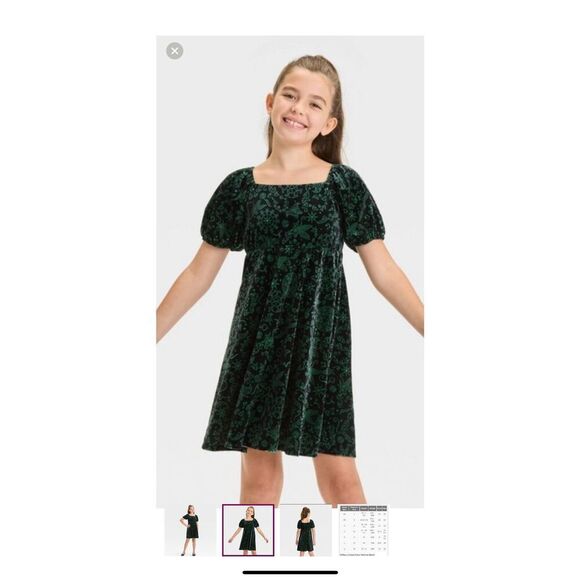 Wicked Elphaba Large 10-12 Dress Universal Studios Green Black - Picture 2 of 7